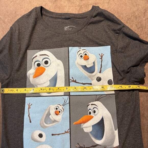 Disney Frozen Olaf Girl’s Charcoal Grey T-shirt Size XL (SKU: 152G) - Picture 5 of 6